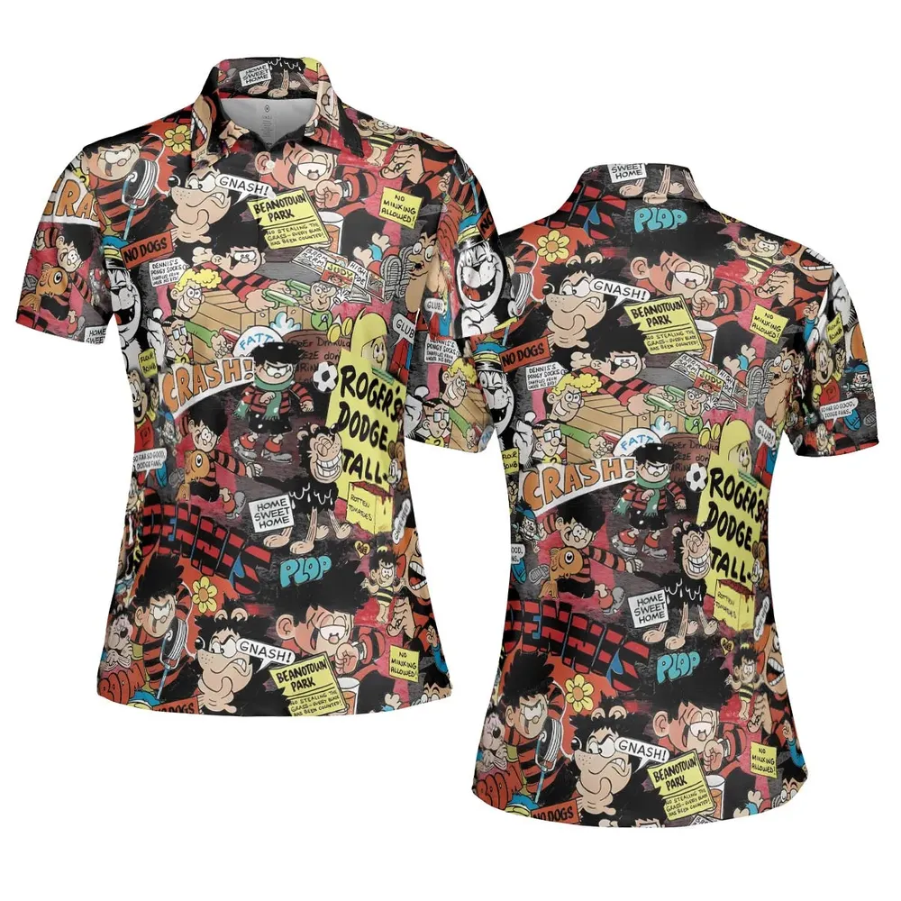 Retro Rebel Beano AOP Men/Women Polo Shirt - 5
