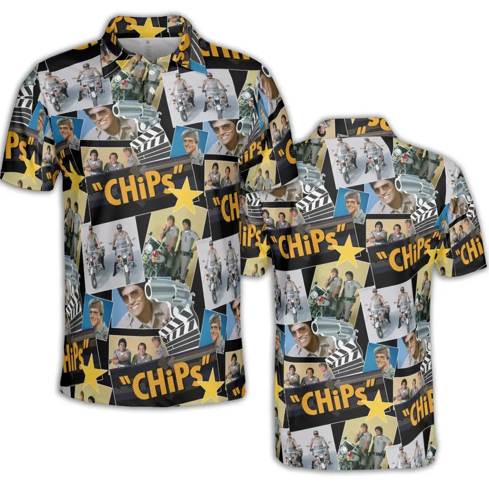 70s Flashback Chips AOP Men/Women Polo Shirt - 2