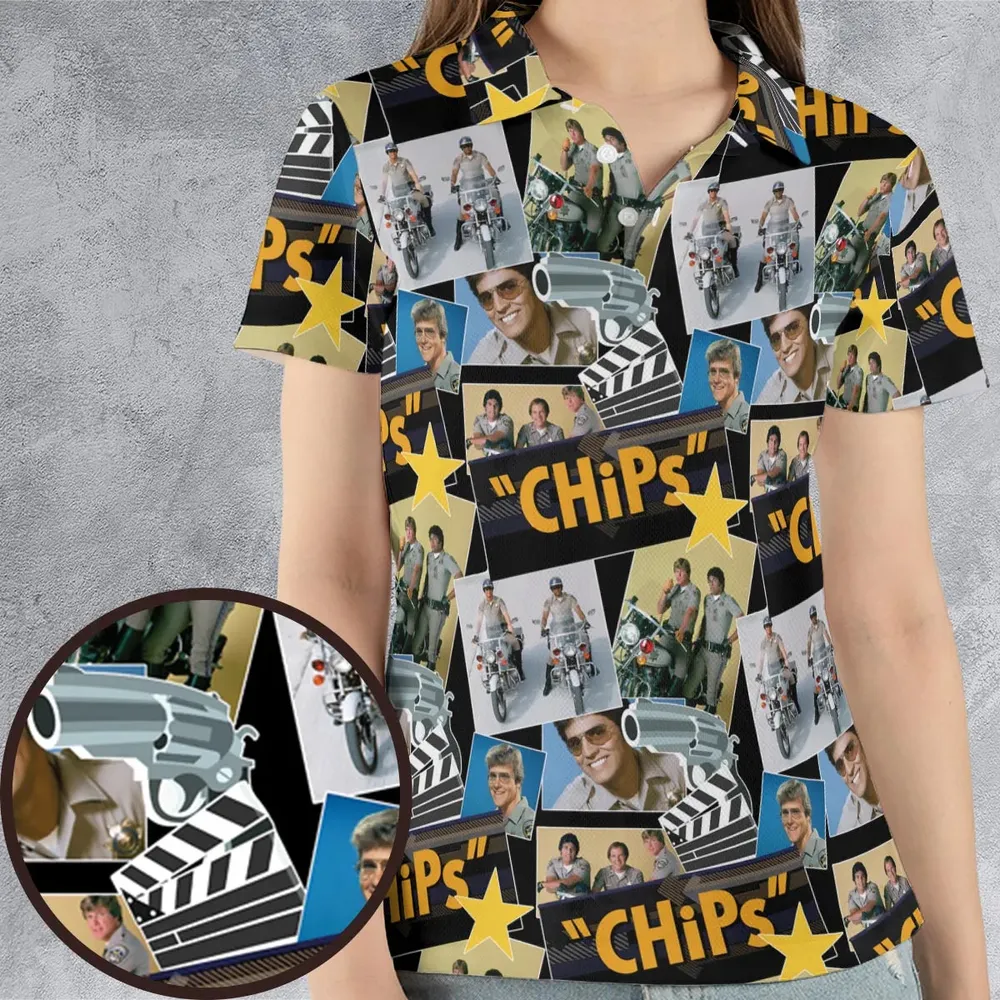 70s Flashback Chips AOP Men/Women Polo Shirt - 4
