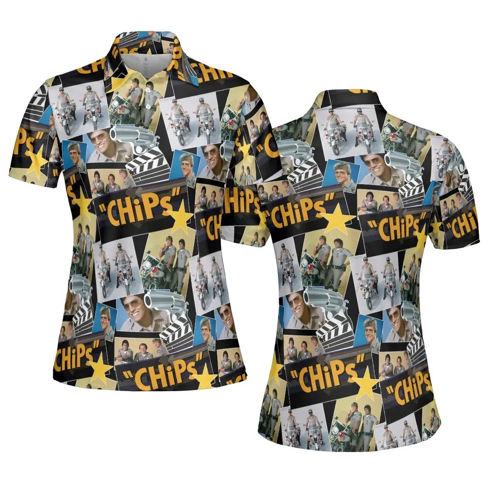 70s Flashback Chips AOP Men/Women Polo Shirt - 5