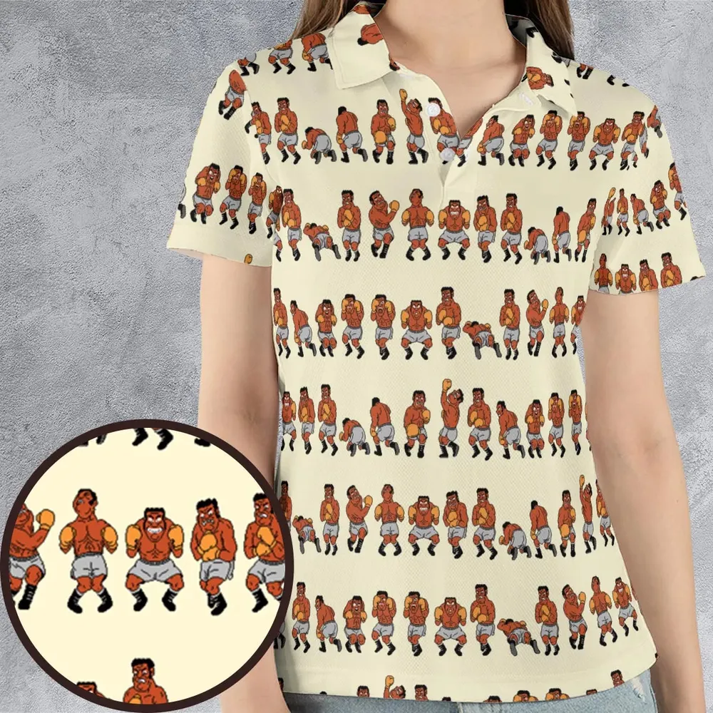 Mike Tyson's Punch-Out!! AOP Men/Women Polo Shirt - 4
