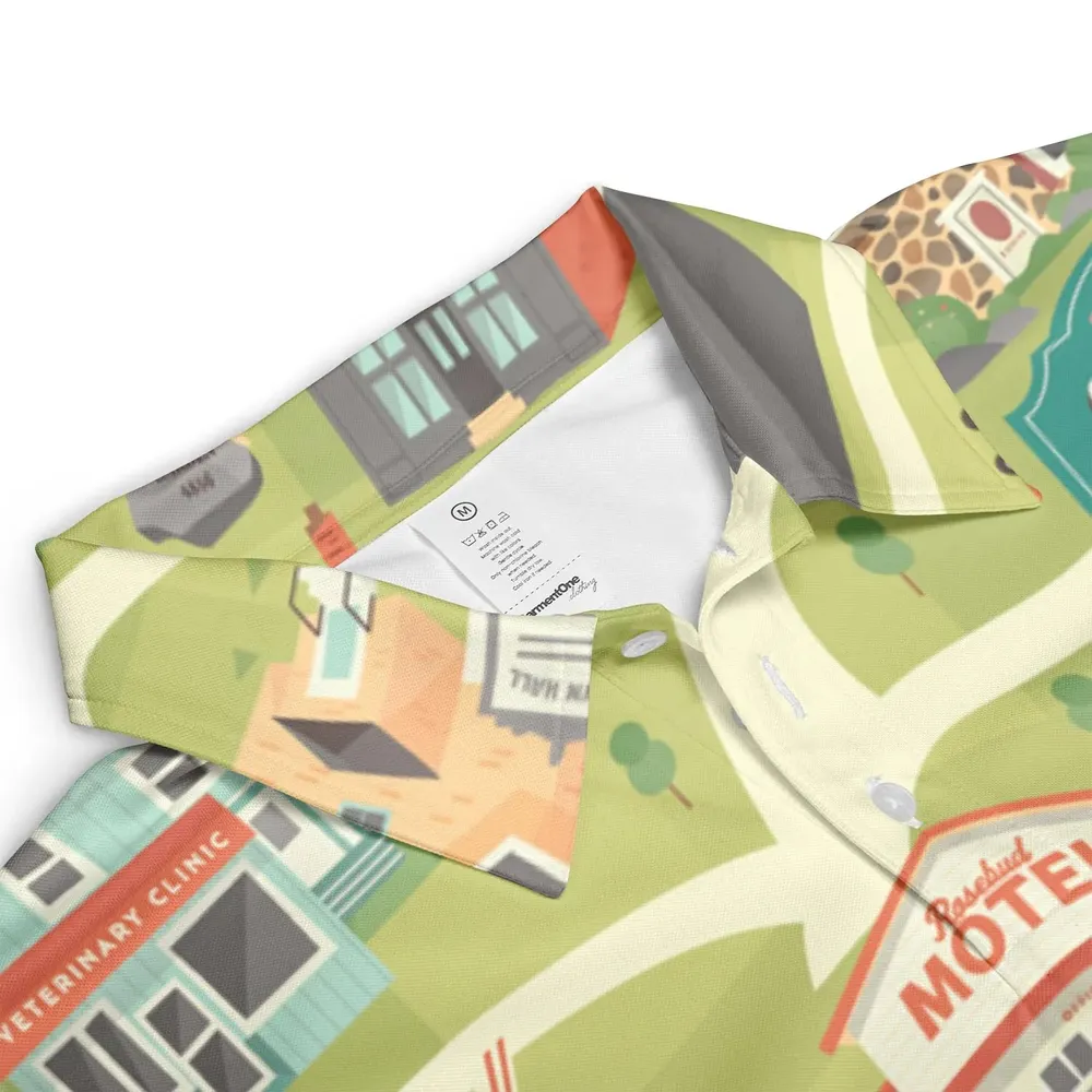 Schitt's Creek Town Map AOP Men/Women Polo Shirt - 3