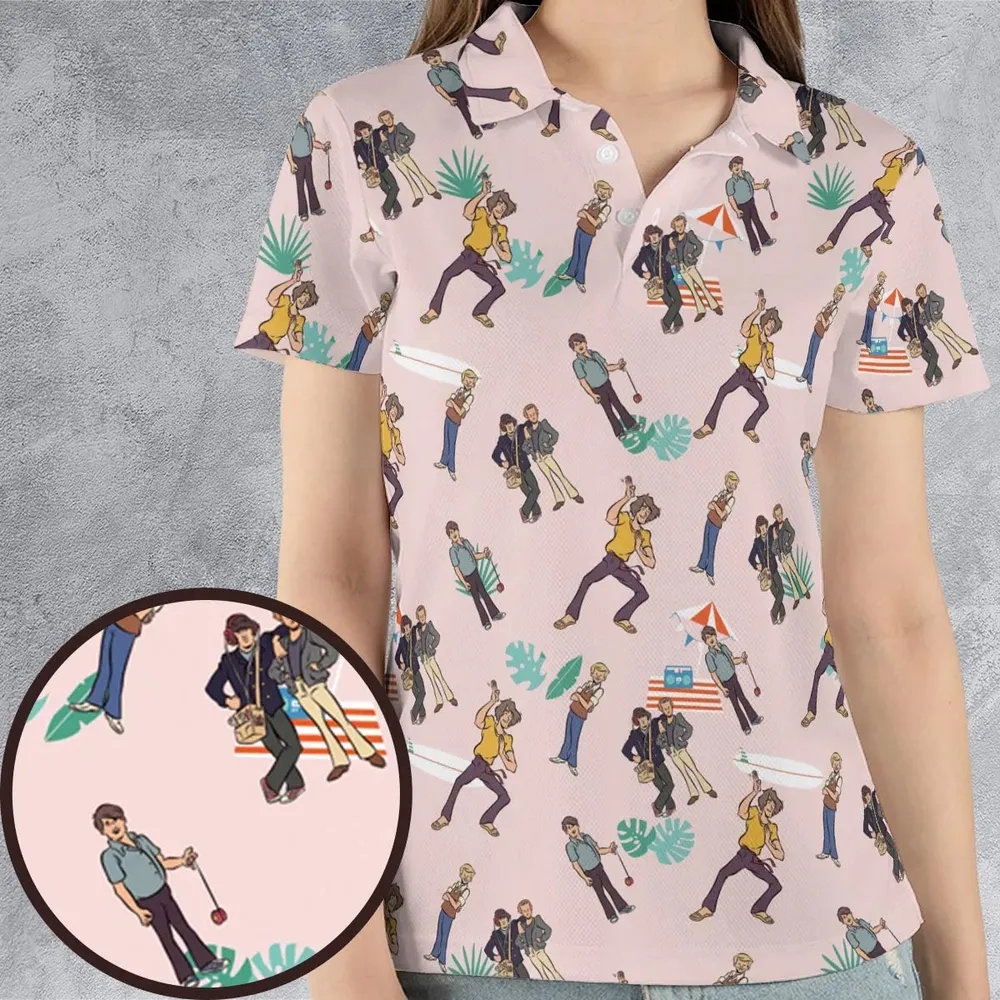 The Beach Boys AOP Men/Women Polo Shirt - 4
