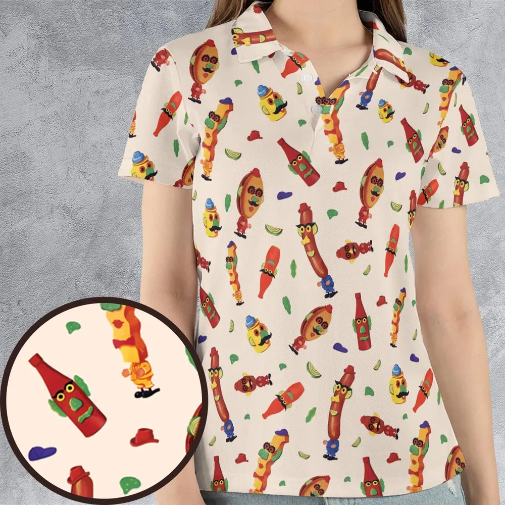 Meet the Mr. Potato Head Toy Family AOP Men/Women Polo Shirt - 4