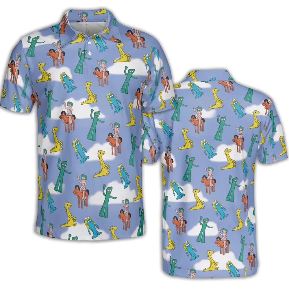 Gumby Characters AOP Men/Women Polo Shirt - 2