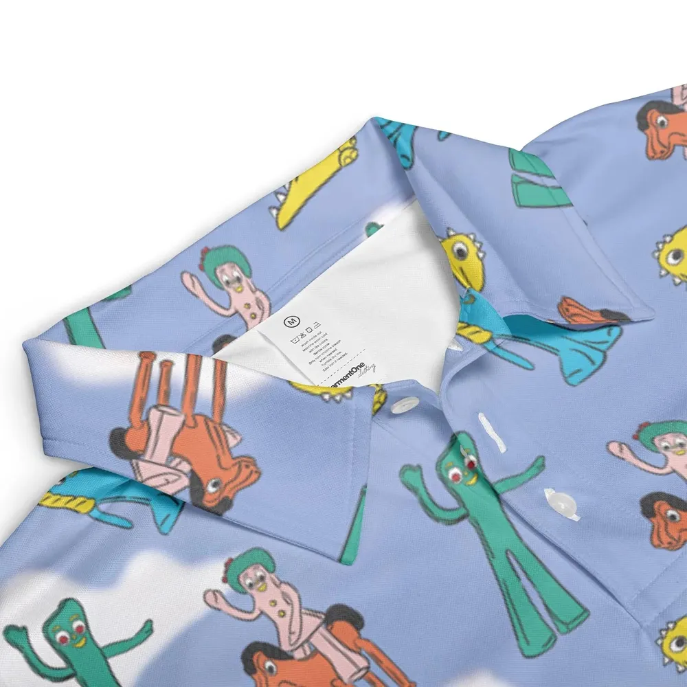 Gumby Characters AOP Men/Women Polo Shirt - 3