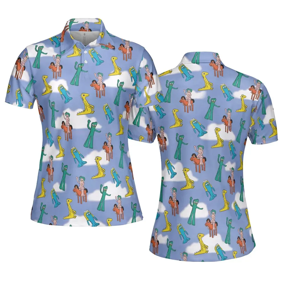 Gumby Characters AOP Men/Women Polo Shirt - 5