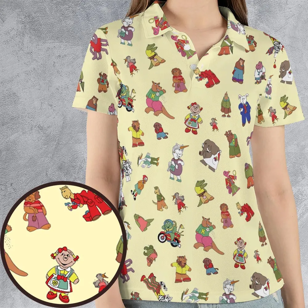 Sweet Pickles Characters AOP Men/Women Polo Shirt - 4