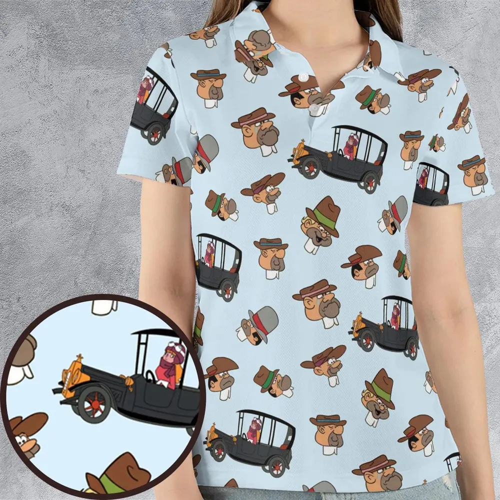 The Perils of Penelope Pitstop AOP Men/Women Polo Shirt - 4