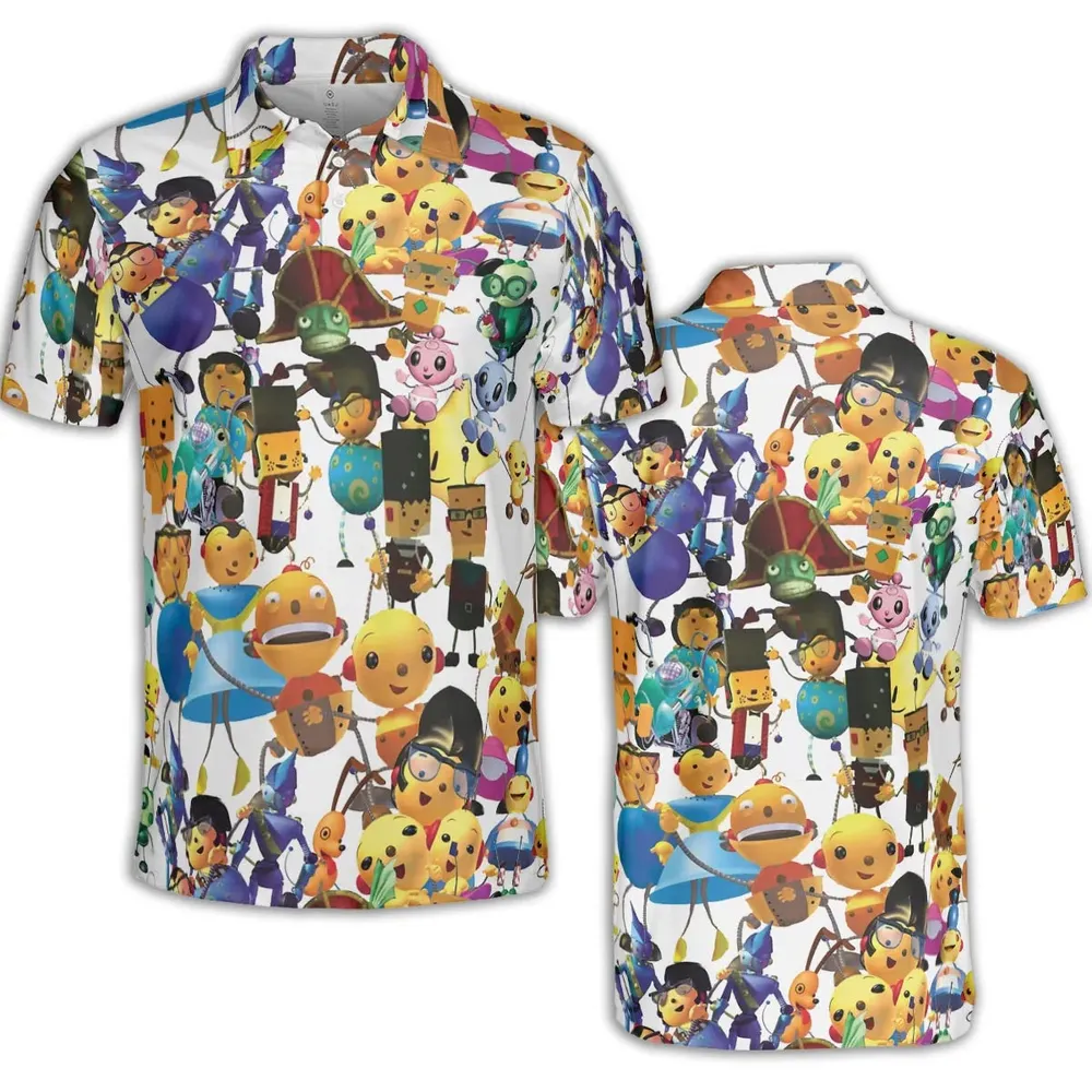 Rolie Polie Olie Seamless AOP Men/Women Polo Shirt - 2