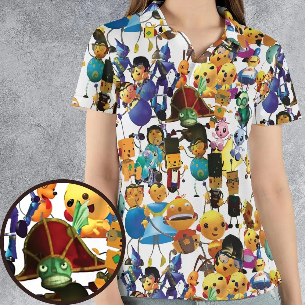 Rolie Polie Olie Seamless AOP Men/Women Polo Shirt - 4