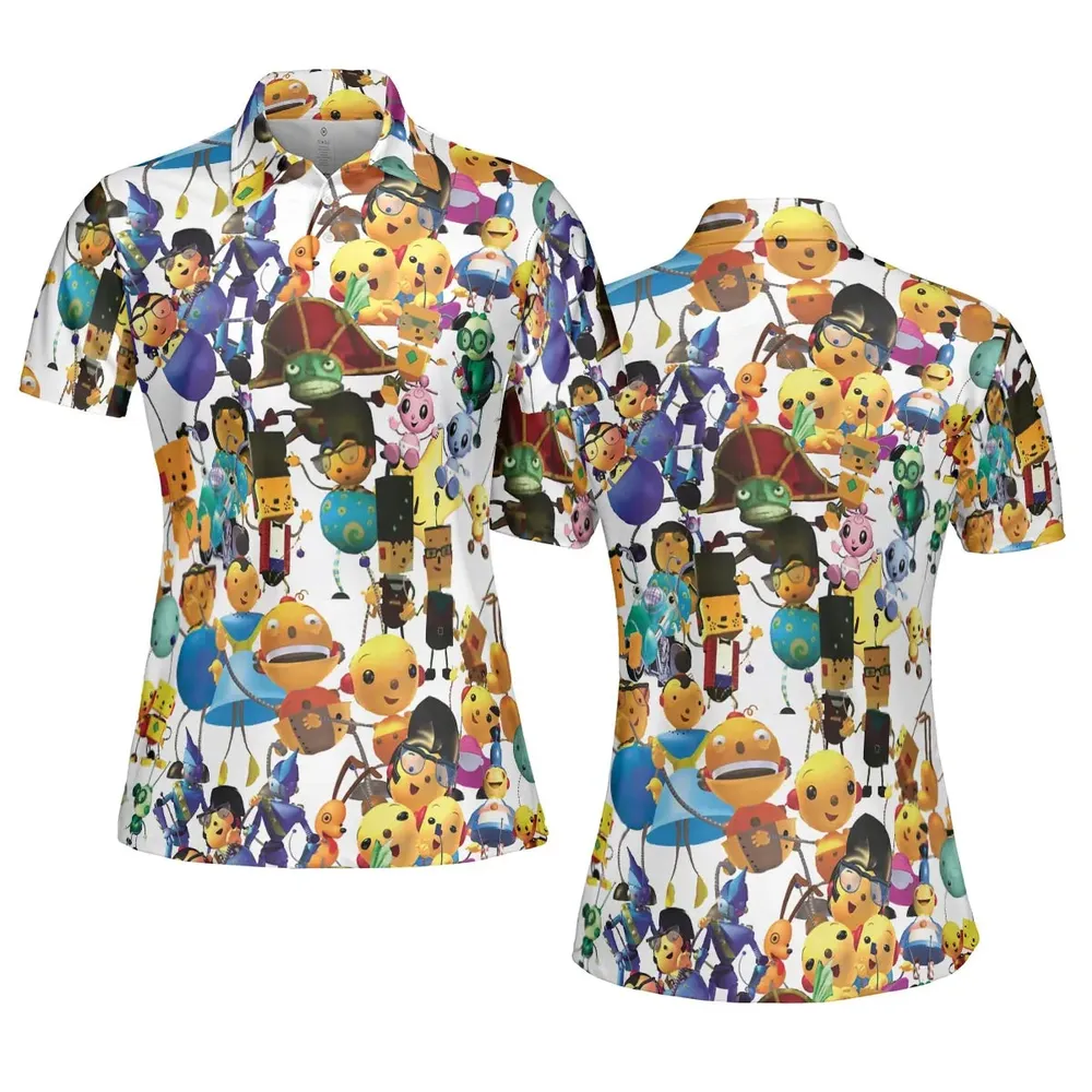 Rolie Polie Olie Seamless AOP Men/Women Polo Shirt - 5