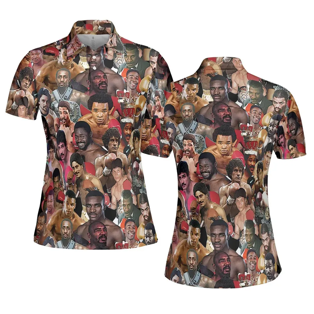 Fight Night Fit Boxing Legends AOP Men/Women Polo Shirt - 5