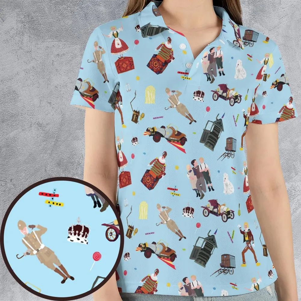 Chitty Chitty Bang Bang Patterns AOP Men/Women Polo Shirt - 4
