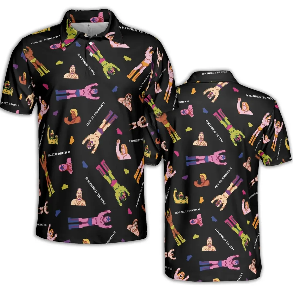 Wrestling Fighters Pro Wrestling AOP Men/Women Polo Shirt - 2