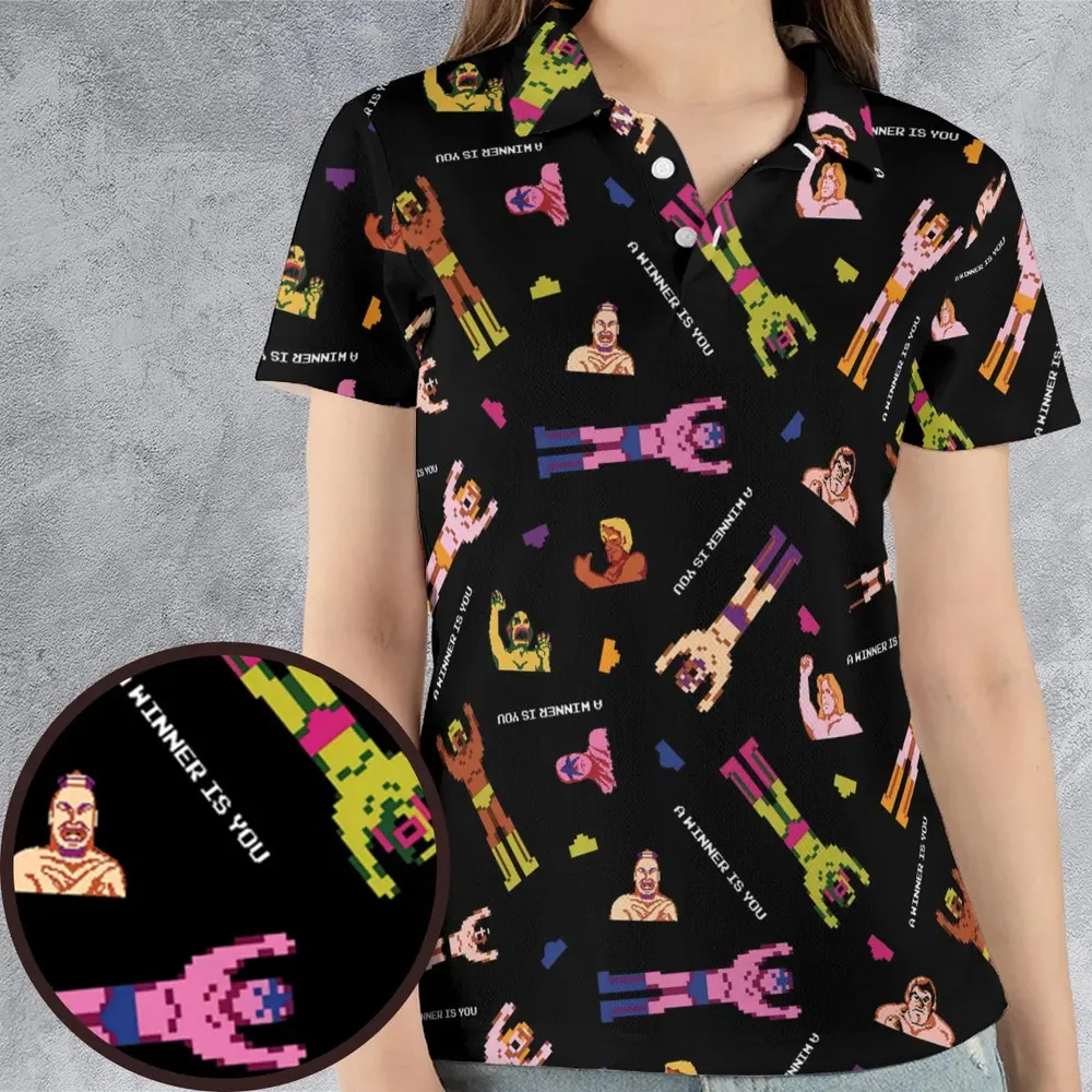 Wrestling Fighters Pro Wrestling AOP Men/Women Polo Shirt - 4