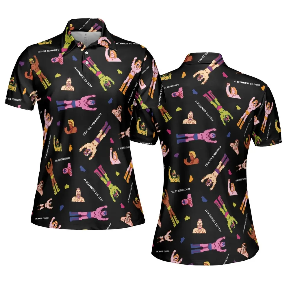 Wrestling Fighters Pro Wrestling AOP Men/Women Polo Shirt - 5