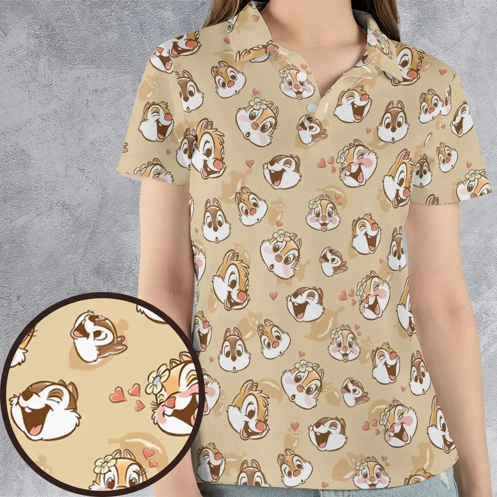Chip n Dale Rangers AOP Men/Women Polo Shirt - 4
