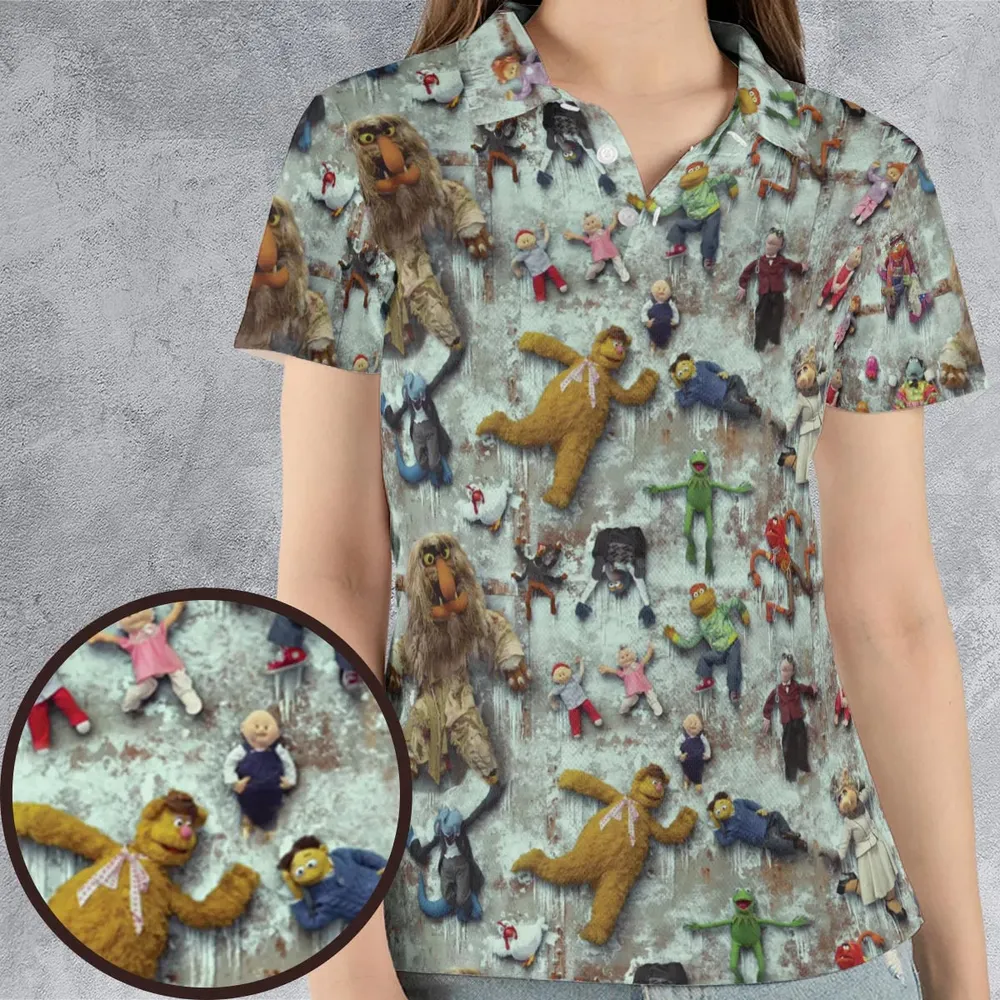 Together Again The Muppet Show AOP Men/Women Polo Shirt - 4