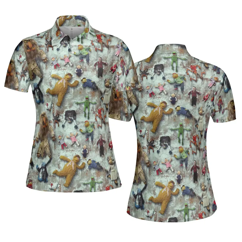 Together Again The Muppet Show AOP Men/Women Polo Shirt - 5