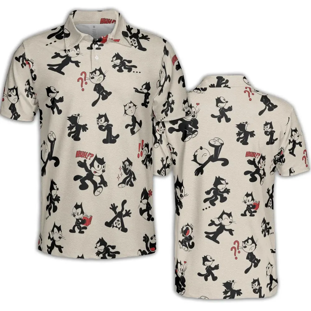 Felix The Cat AOP Men/Women Polo Shirt - 2