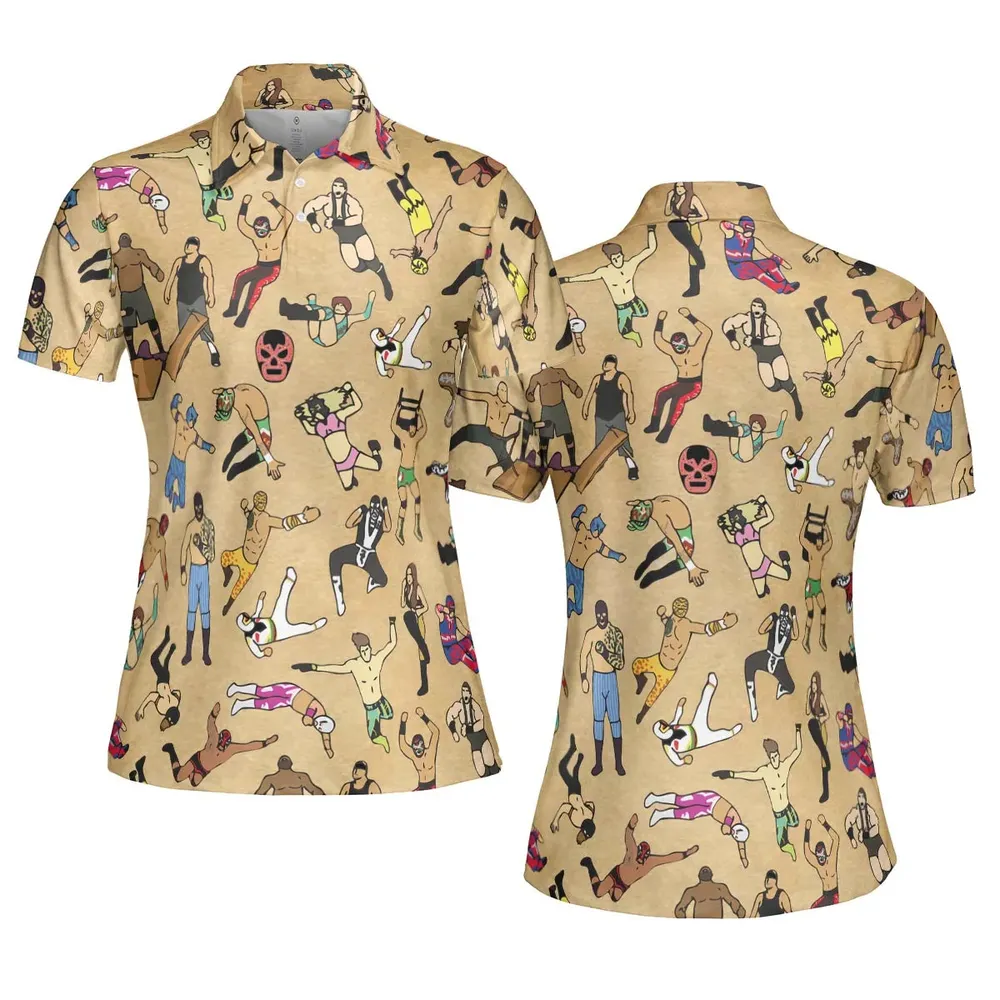 Lucha Undergound AOP Men/Women Polo Shirt - 5