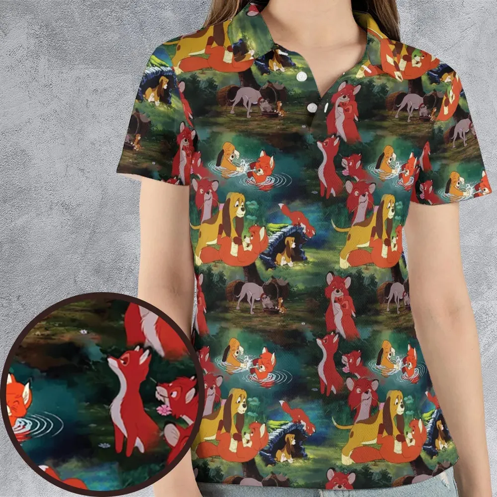 The Fox and the Hound AOP Men/Women Polo Shirt - 4