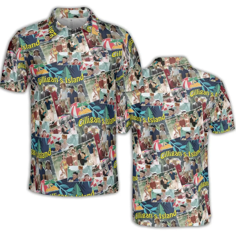 Island Time Gilligan's Island AOP Men/Women Polo Shirt - 2