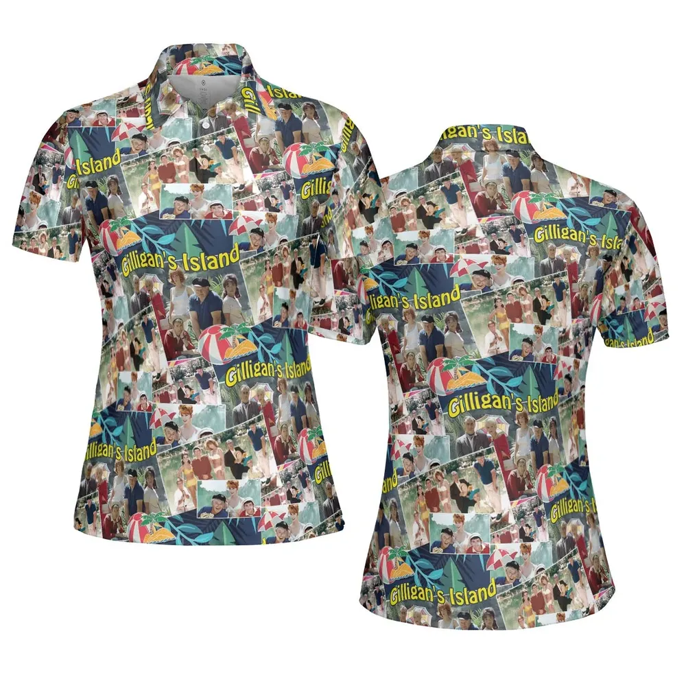 Island Time Gilligan's Island AOP Men/Women Polo Shirt - 5