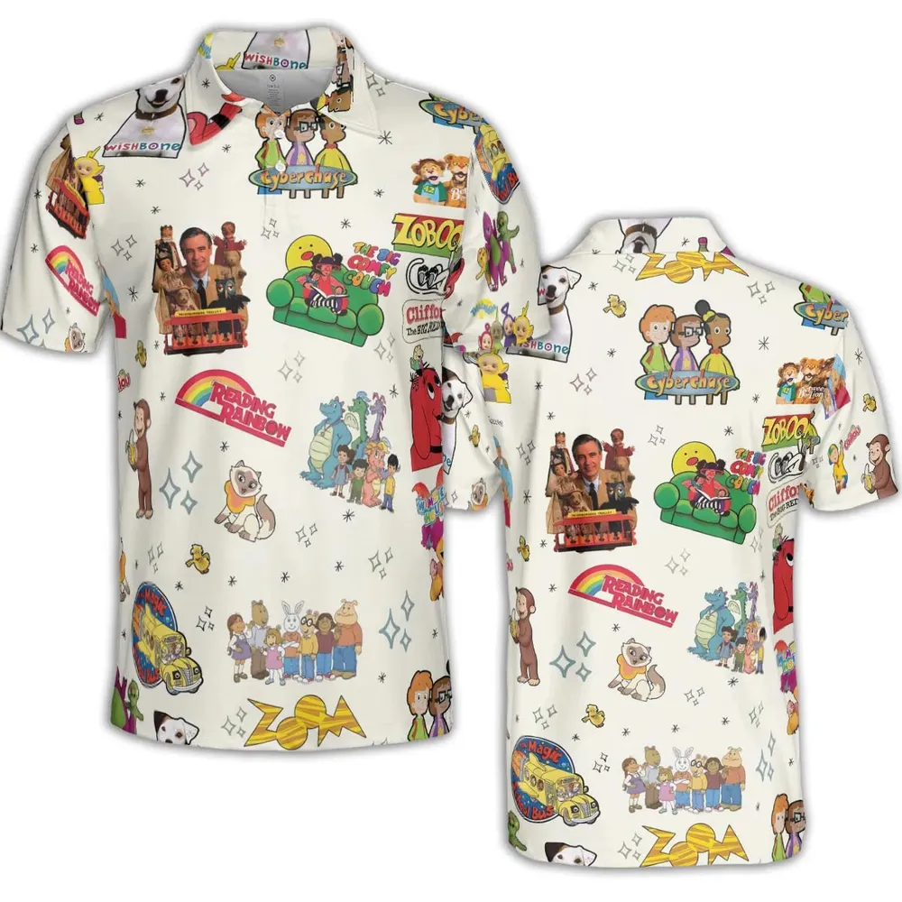 If You Were A PBS Kid AOP Men/Women Polo Shirt - 2