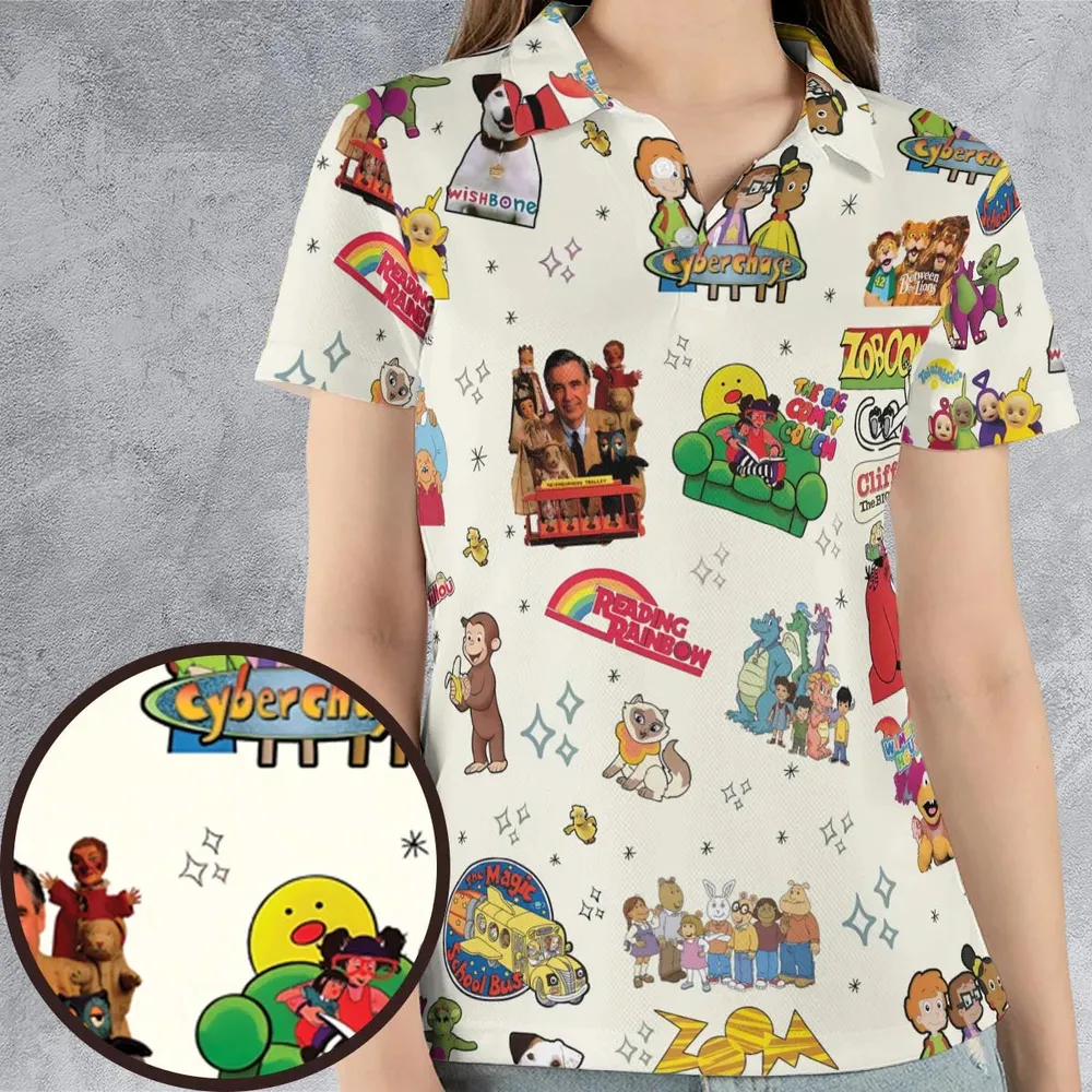 If You Were A PBS Kid AOP Men/Women Polo Shirt - 4