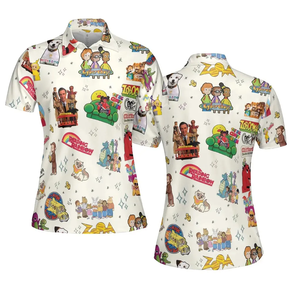 If You Were A PBS Kid AOP Men/Women Polo Shirt - 5