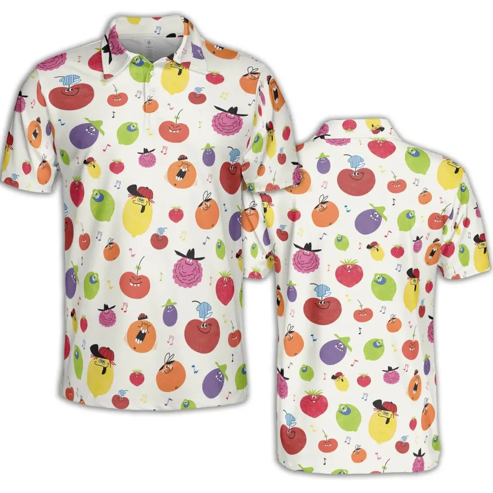 Drink Mix Pillsbury's Funny Face AOP Men/Women Polo Shirt - 2