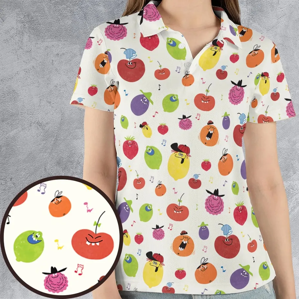 Drink Mix Pillsbury's Funny Face AOP Men/Women Polo Shirt - 4