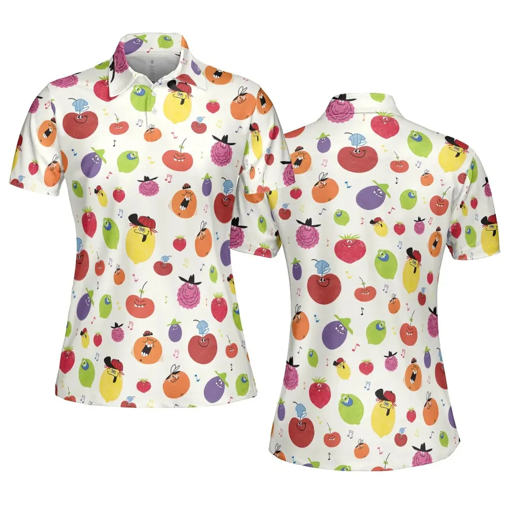 Drink Mix Pillsbury's Funny Face AOP Men/Women Polo Shirt - 5