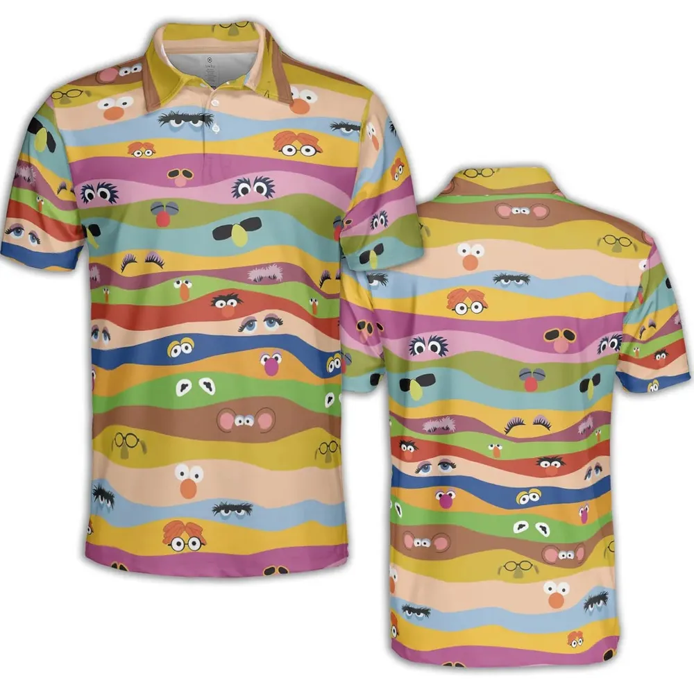 Eyes On Us The Muppet Show AOP Men/Women Polo Shirt - 2