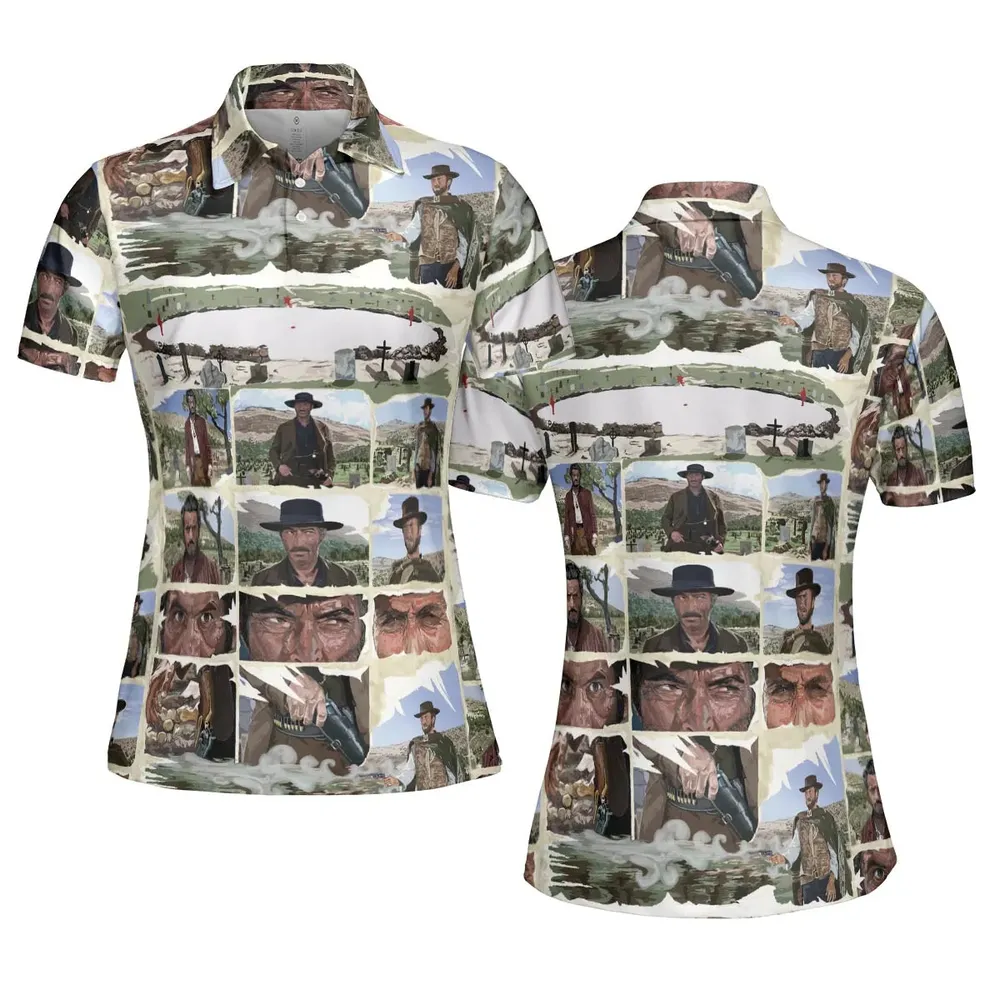 The Man With No Name The Good The Bad and The Ugly AOP Men/Women Polo Shirt - 5