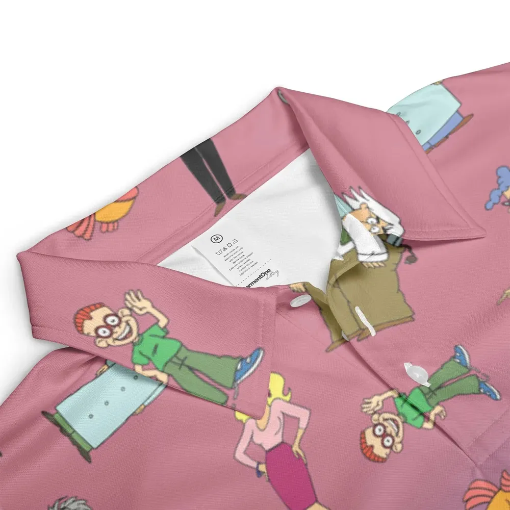The Completely Mental Misadventures of Ed Grimley Characters AOP Men/Women Polo Shirt - 3