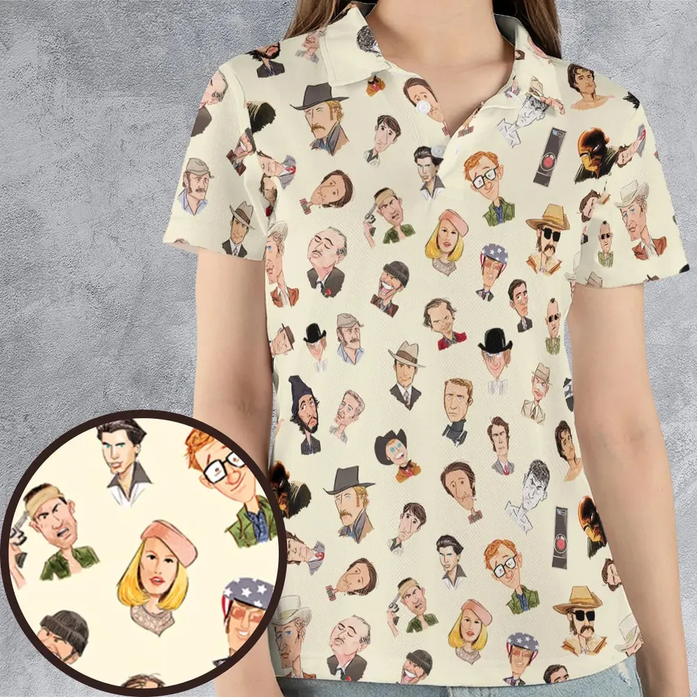 Easy Riders And Raging Bulls Characters AOP Men/Women Polo Shirt - 4