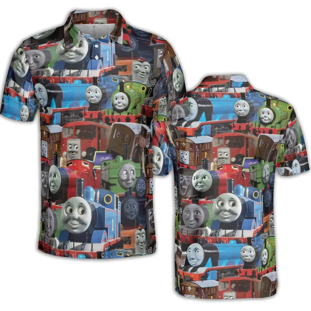 Thomas The Tank Engine AOP Men/Women Polo Shirt - 2