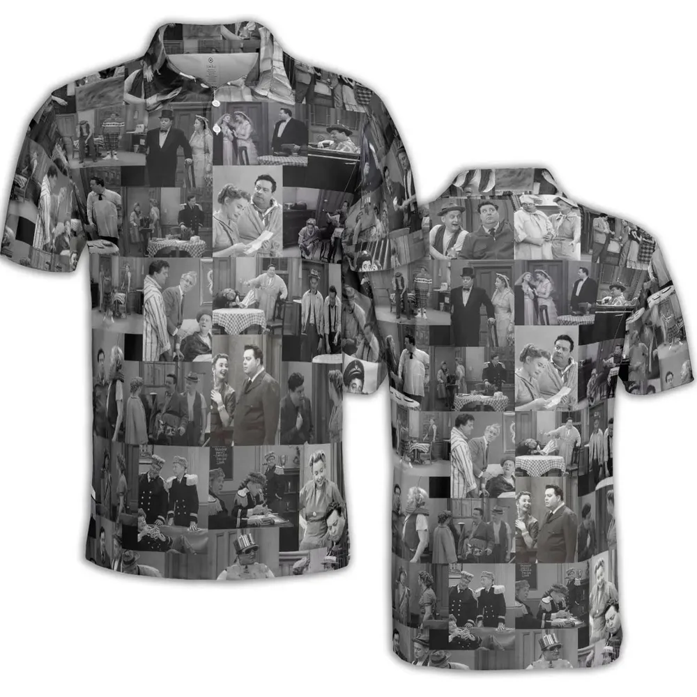 To The Moon The Honeymooners AOP Men/Women Polo Shirt - 2