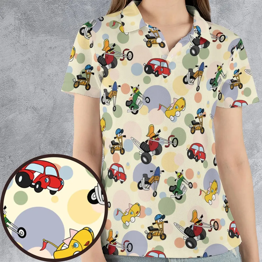 Wheelie and the Chopper Bunch AOP Men/Women Polo Shirt - 4