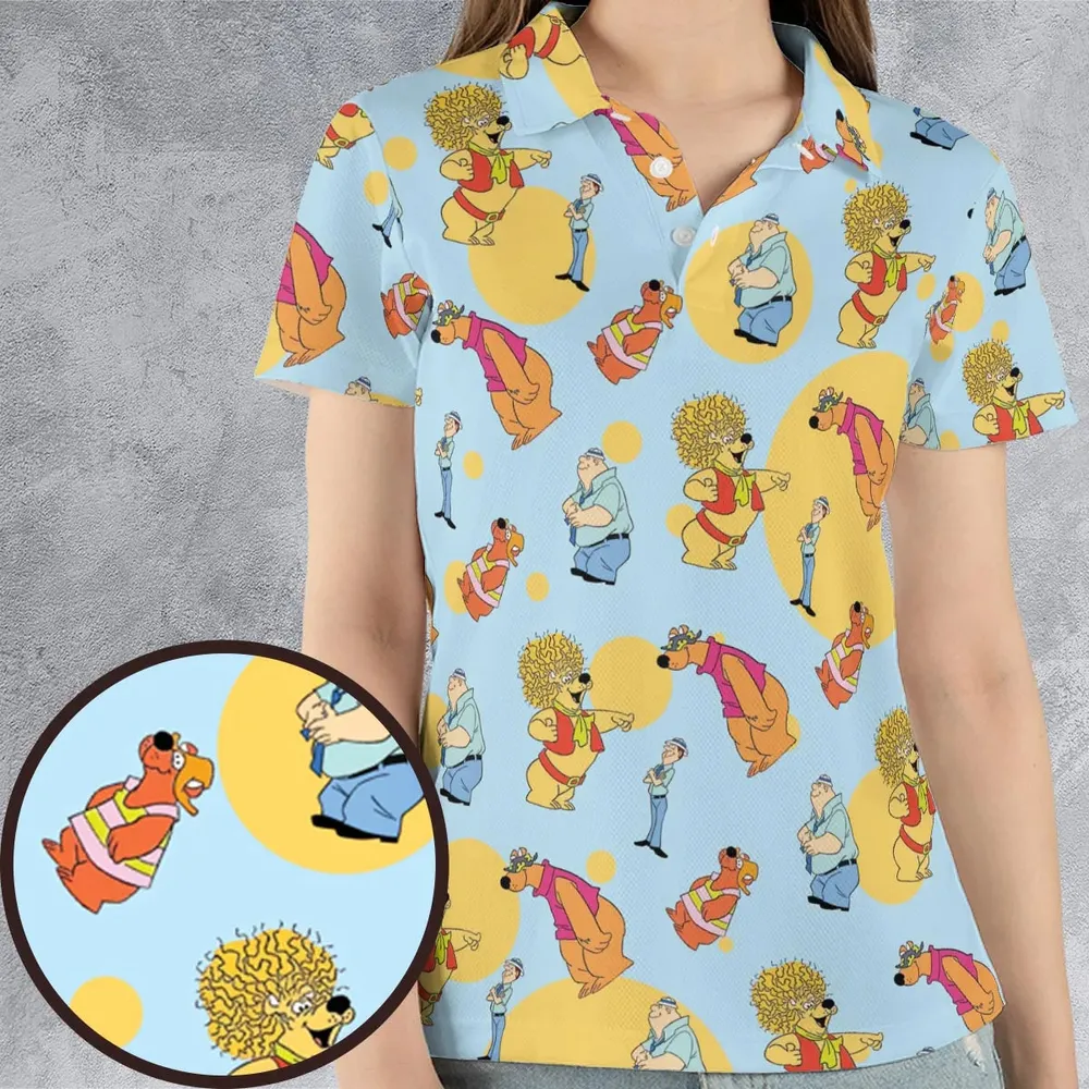 Help!... It's the Hair Bear Bunch! AOP Men/Women Polo Shirt - 4