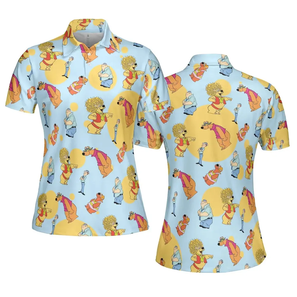 Help!... It's the Hair Bear Bunch! AOP Men/Women Polo Shirt - 5