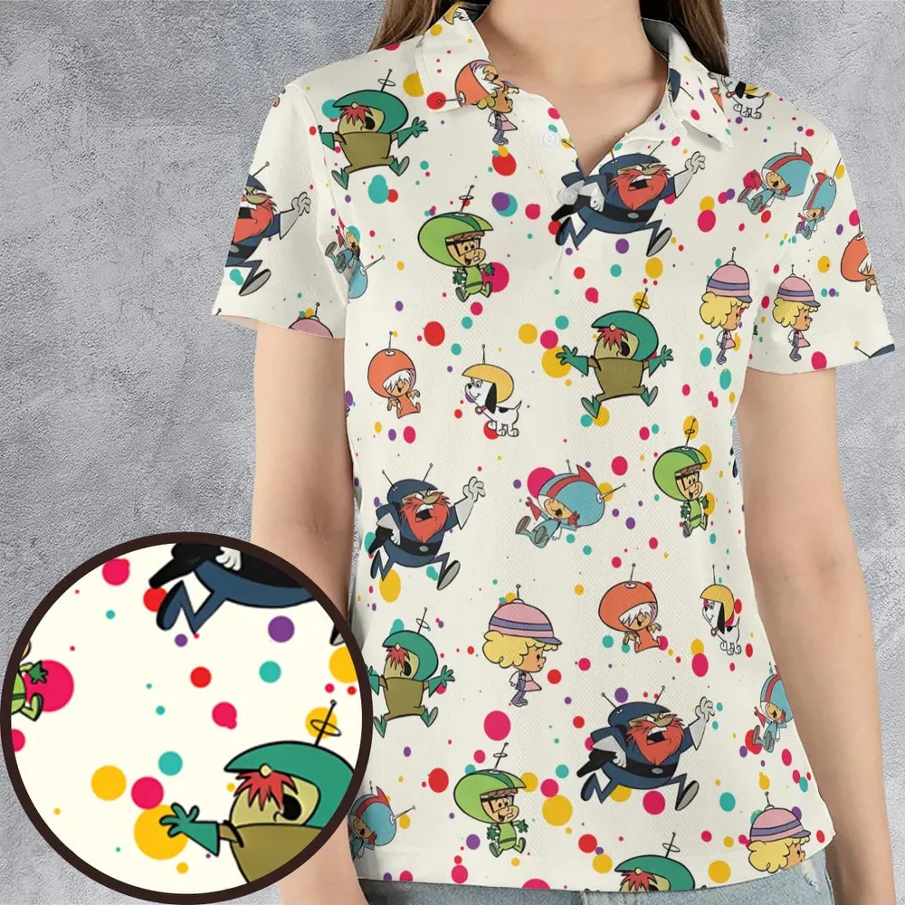 The Space Kidettes AOP Men/Women Polo Shirt - 4