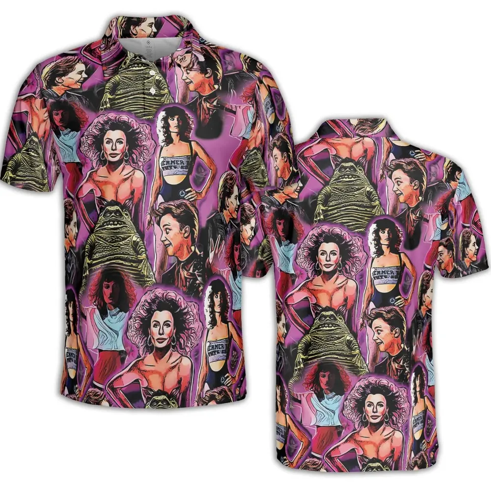 Stuck With The Weird Science AOP Men/Women Polo Shirt - 2