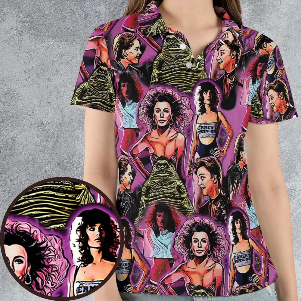 Stuck With The Weird Science AOP Men/Women Polo Shirt - 4