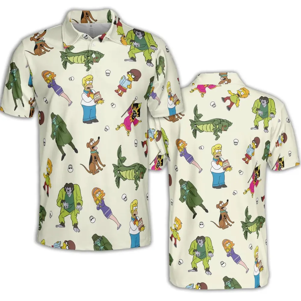 Mystery Simpsons AOP Men/Women Polo Shirt - 2