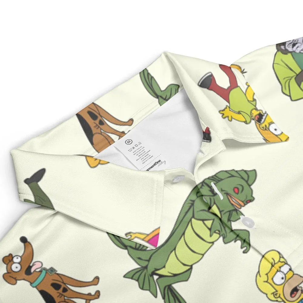 Mystery Simpsons AOP Men/Women Polo Shirt - 3