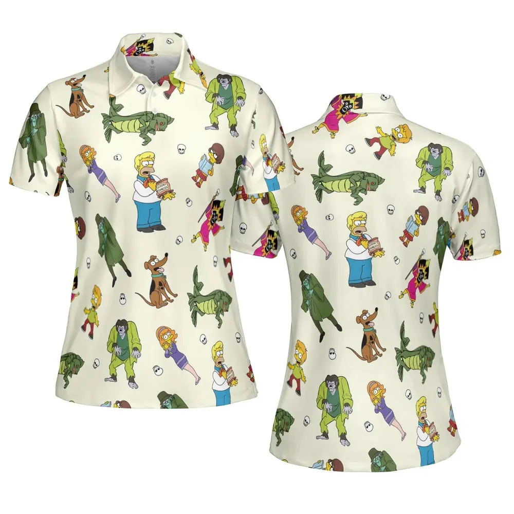 Mystery Simpsons AOP Men/Women Polo Shirt - 5